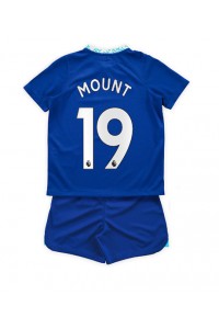 Chelsea Mason Mount #19 Babytruitje Thuis tenue Kind 2022-23 Korte Mouw (+ Korte broeken)